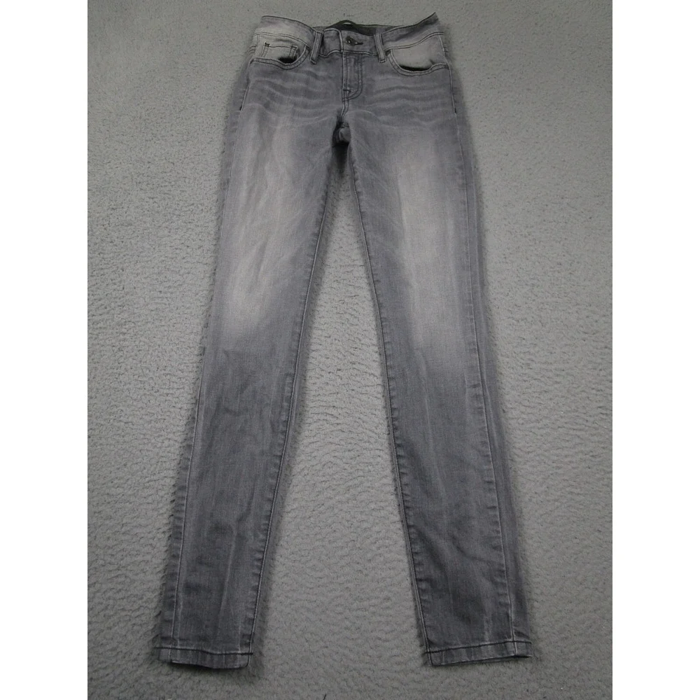 Guess Jeans Womens 25 Gray‎ Power Curvy Mid Rise Pockets Modern